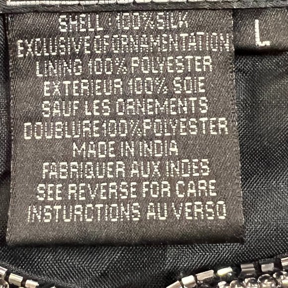 πCote d' Azur Stunning Elegant Evening Richly Beaded Silk Jacket - Picture 13 of 14